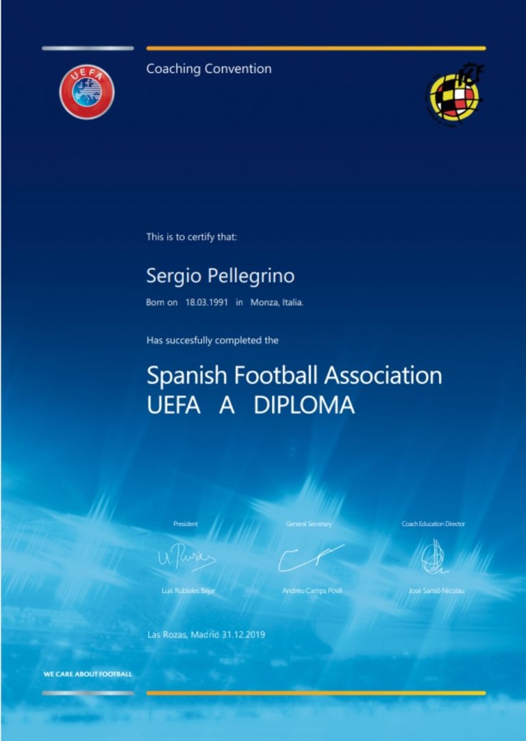 DIPLOMA UEFA A