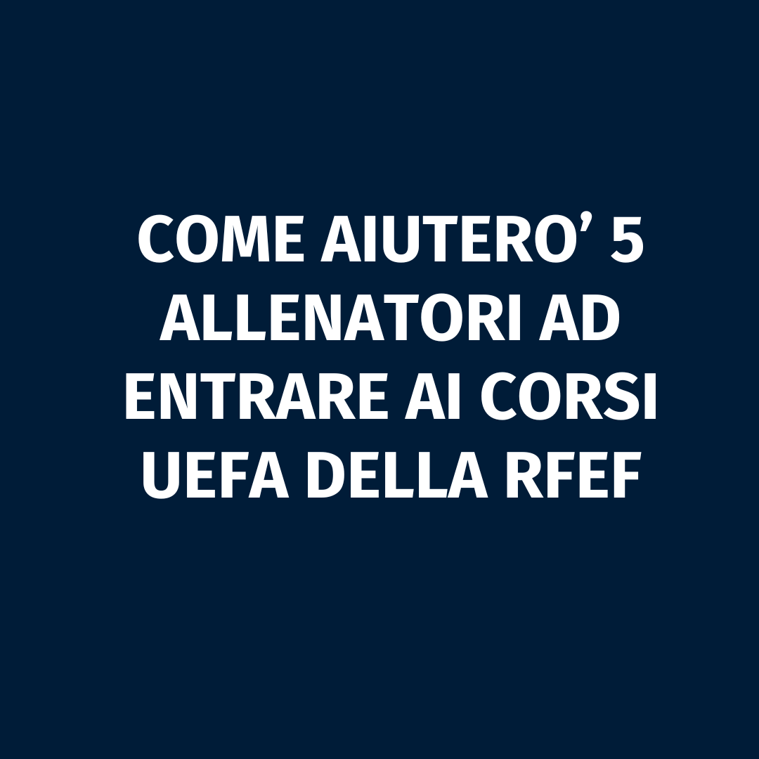diventare allenatore di calcio